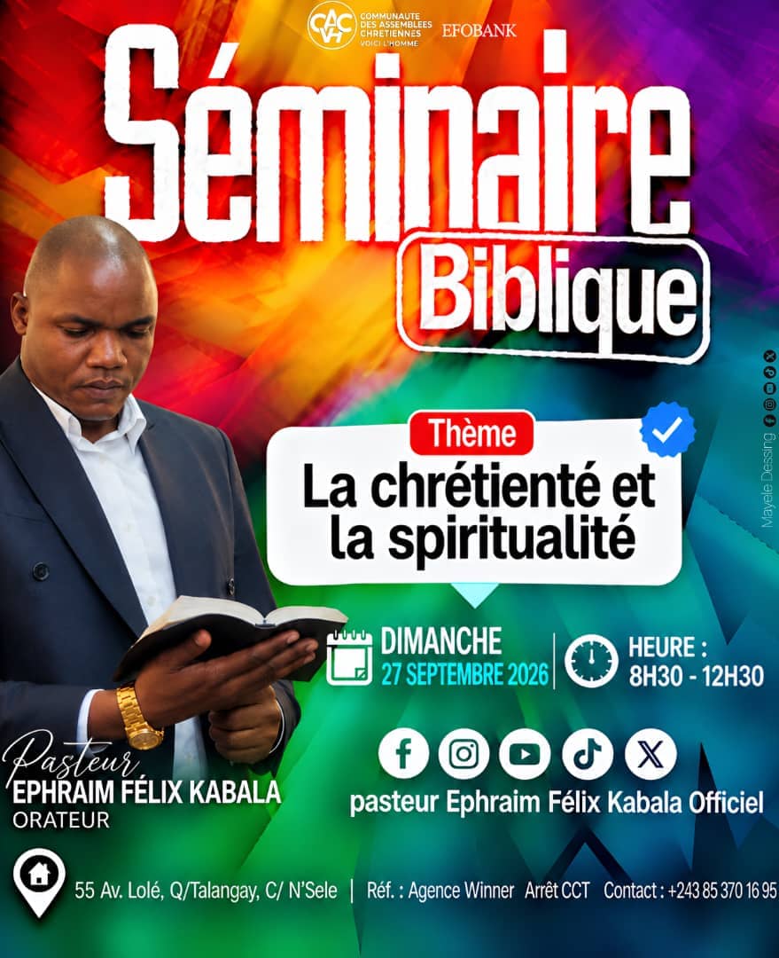 Séminaire biblique : « La chrétienté et la spiritualité »
